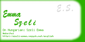 emma szeli business card